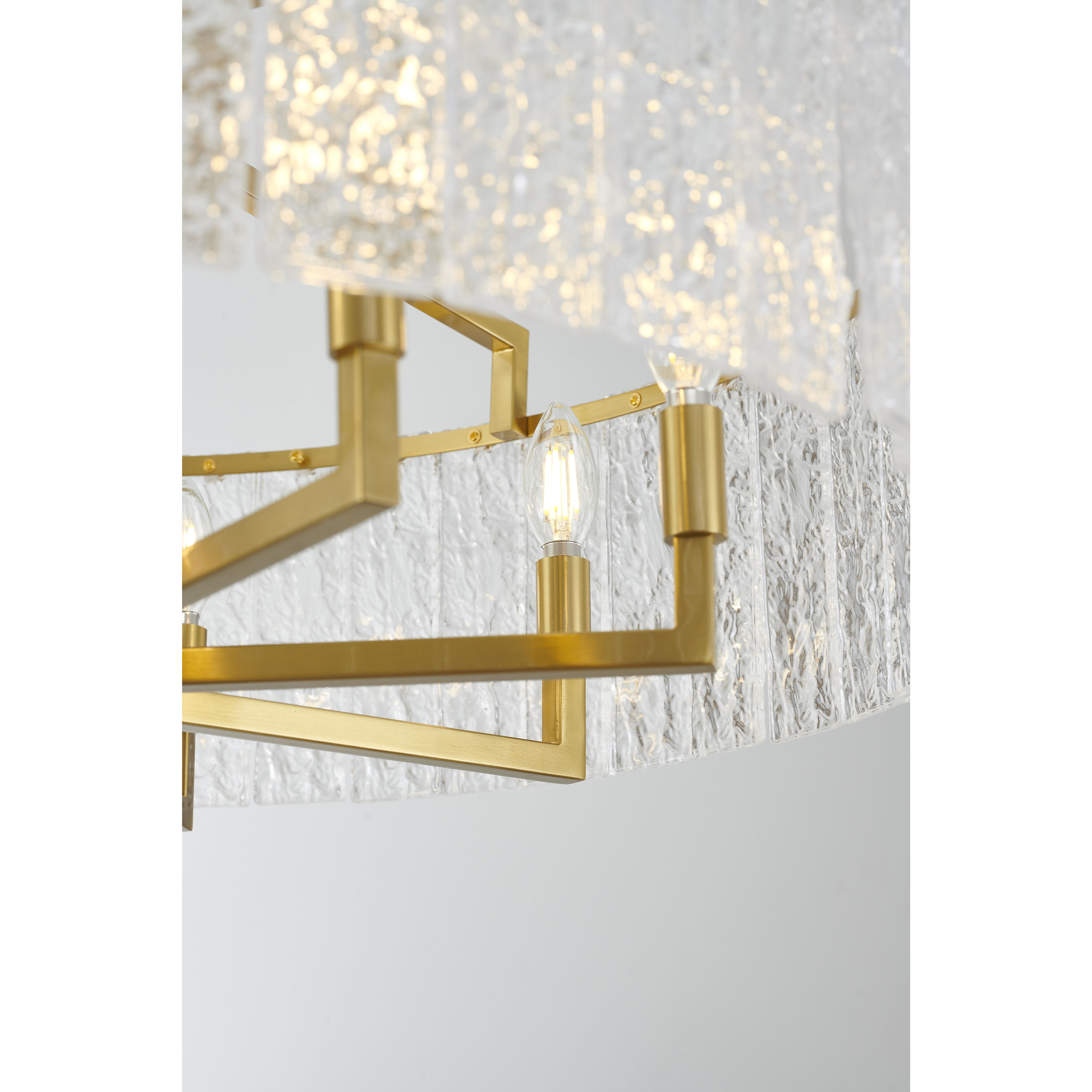 Canada LED 32 inch Brass Chandelier Ceiling Light